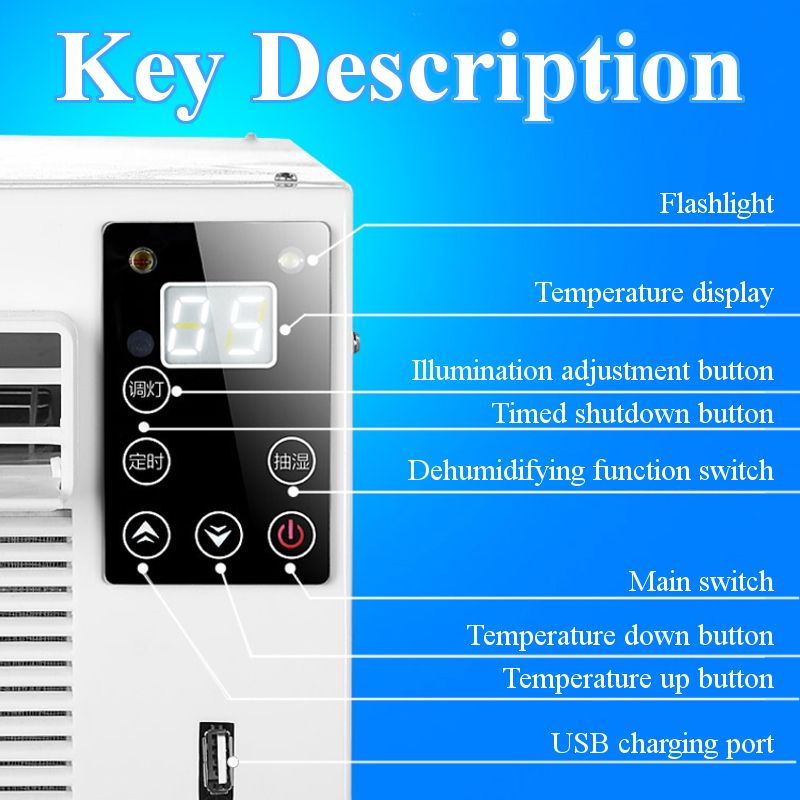 1100W-Air-Conditioner-Cooling-Heating-Timer-Lighting-Dehumidification-USB-Charge-1394352