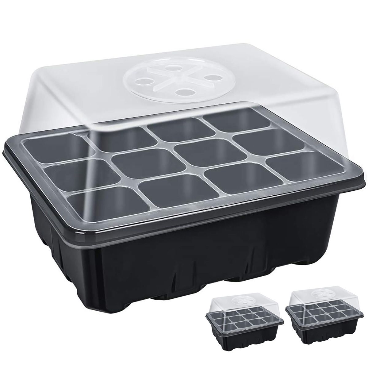12-Cells-Grain-Trays-Grainling-Starter-Tray-Humidity-Adjustable-Plant-Starting-Kit-With-Dome-And-Bas-1754240