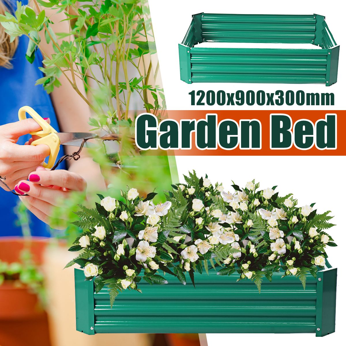 1200x900x300mm-Raised-Steel-Garden-Bed-Planter-Box-Outdoor-Vegetable-Flower-Herbs-Tray-Pot-1711013