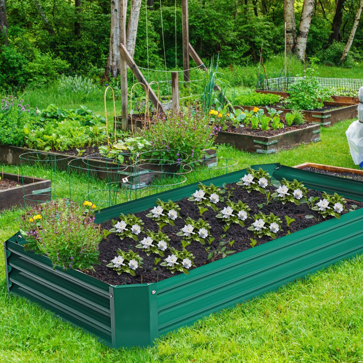 1200x900x300mm-Raised-Steel-Garden-Bed-Planter-Box-Outdoor-Vegetable-Flower-Herbs-Tray-Pot-1711013