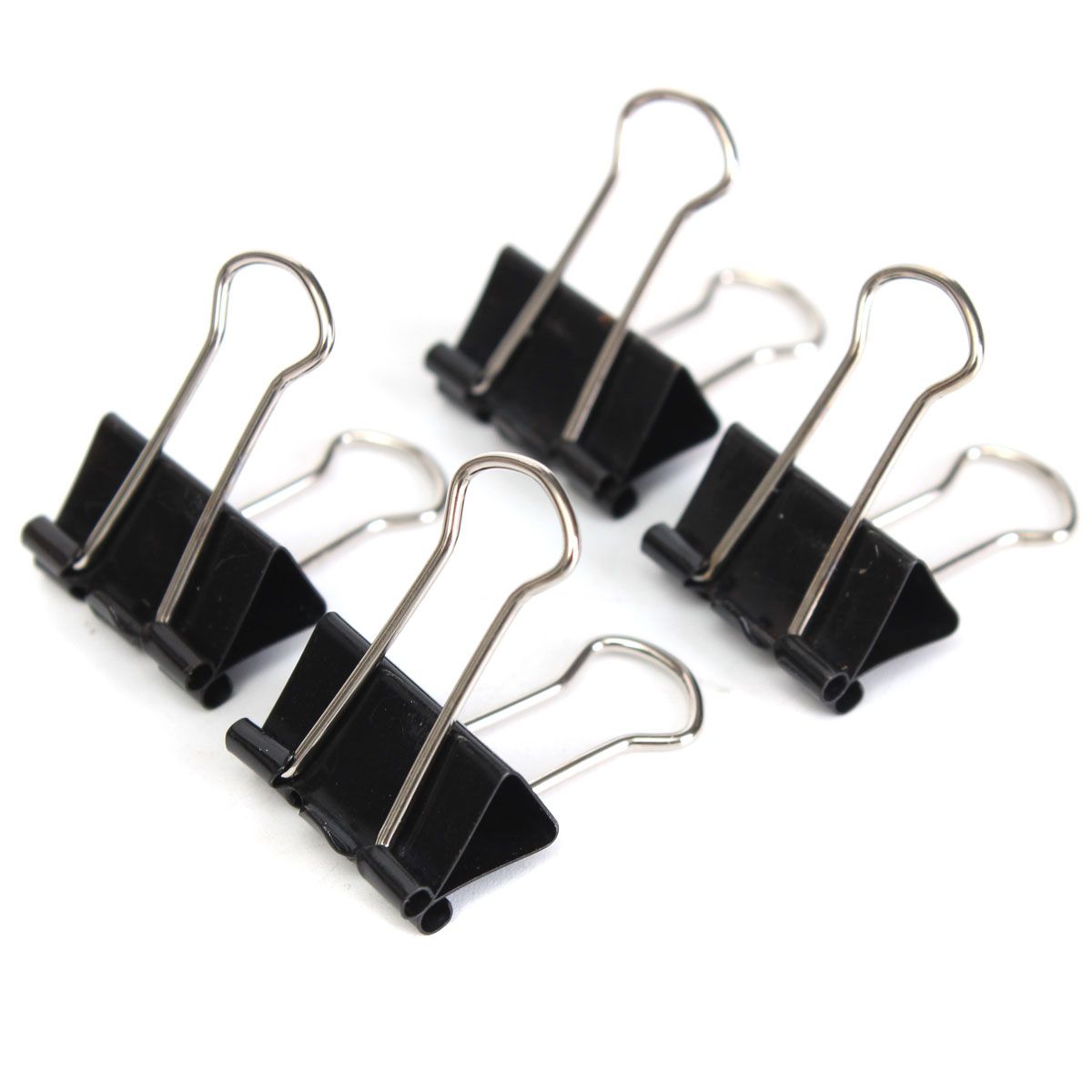 12PCS-19mm-Metal-Black-Binder-Spring-Clips-Paper-Filing-Grip-Clamps-1051705