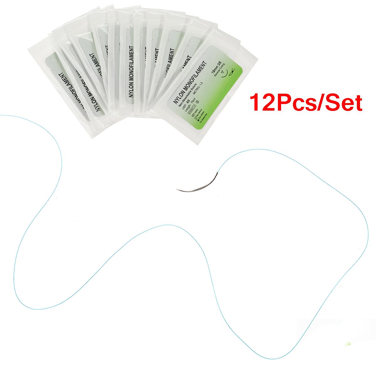 12PcsSet-Nylon-Monofilament-Medical-Thread-w-Needle-Suture-Training-Practice-Student-Training-1454773