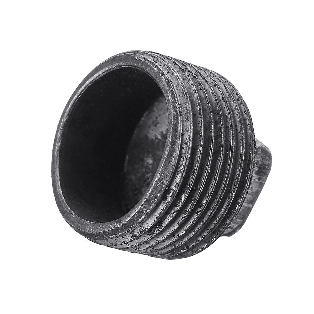 12quot-34quot-1quot-Malleable-Iron-Plug-w-Square-Head-Male-Black-Pipe-Fitting-1347836