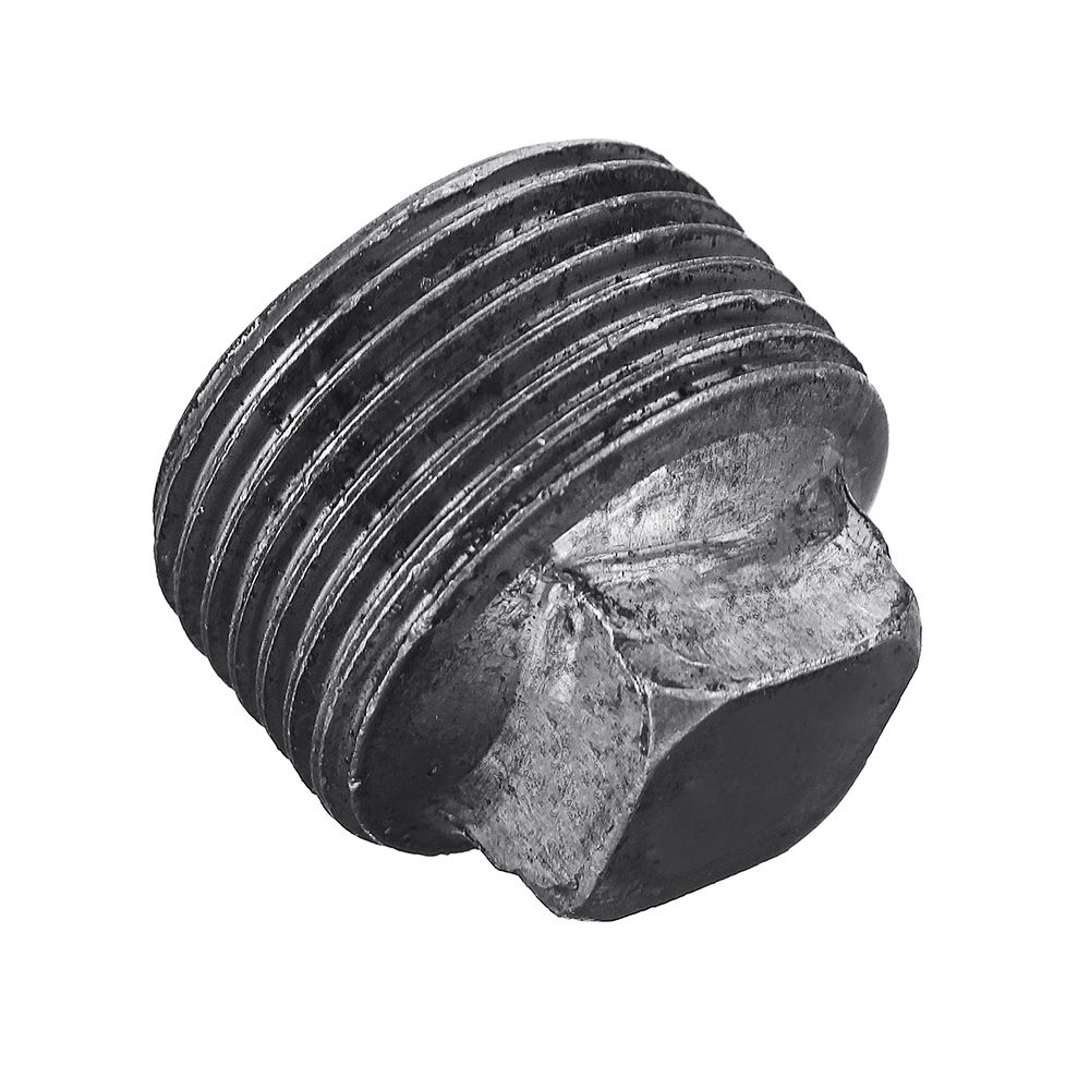 12quot-34quot-1quot-Malleable-Iron-Plug-w-Square-Head-Male-Black-Pipe-Fitting-1347836