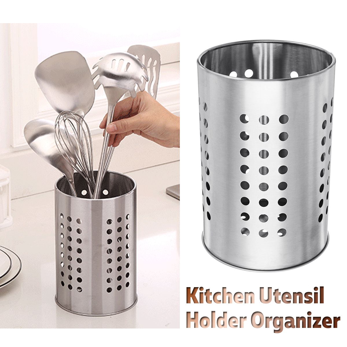 12x18cm-Stainless-Steel-Chopsticks-Organizer-Drain-Basket-Rack-Kitchen-Tableware-Storage-Holder-1331779