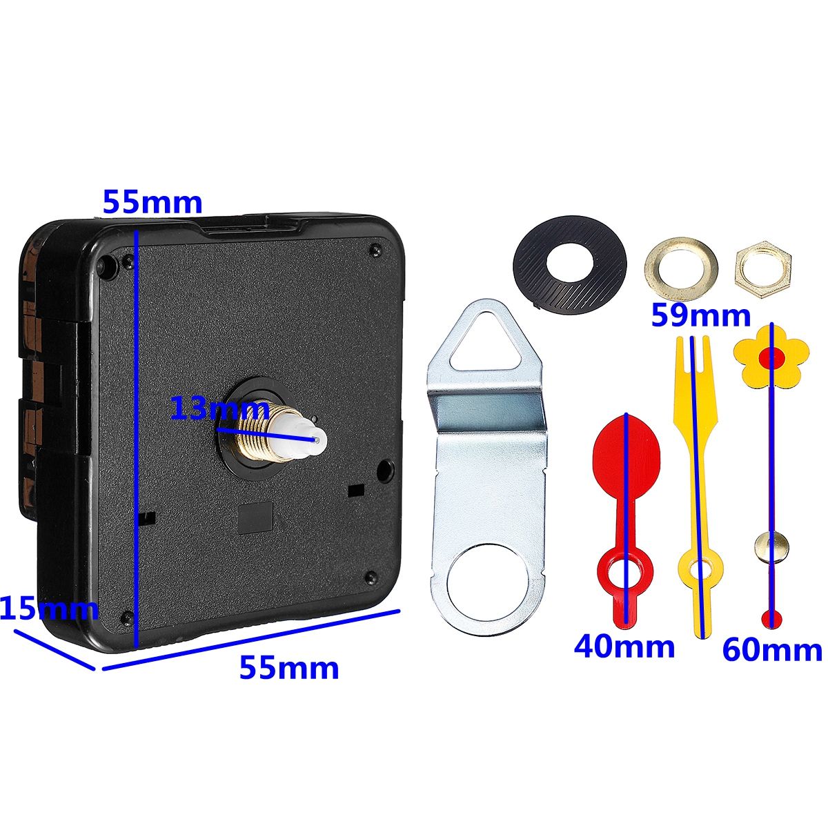 13mm-Quartz-Silent-Clock-Movement-Mechanism-Module-DIY-Kit-Hour-Minute-Second-Without-Battery-1331010