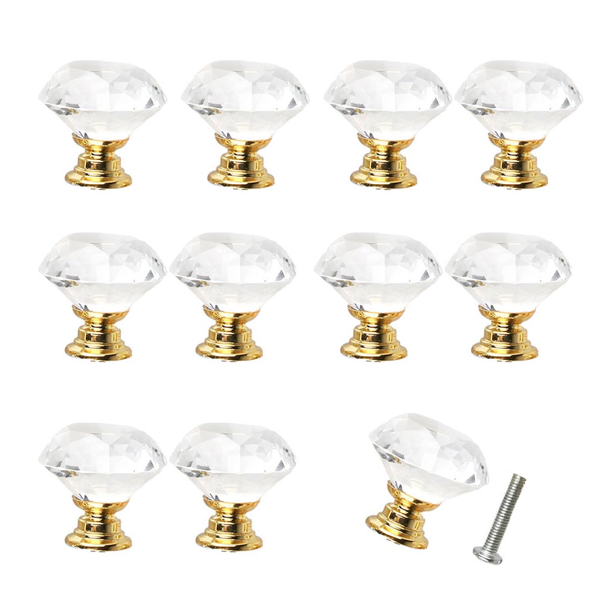 1410PCS-Gold-Base-30mm-Clear-Crystal-Door-Knobs-Kitchen-Cabinet-Drawer-Pull-Handle-1453793