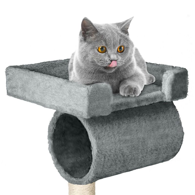 141cm-Cat-Climbing-Training-Frame-Cat-Platform-Scratching-Post-Tree-Scratcher-Pole-Gym-House-1614000