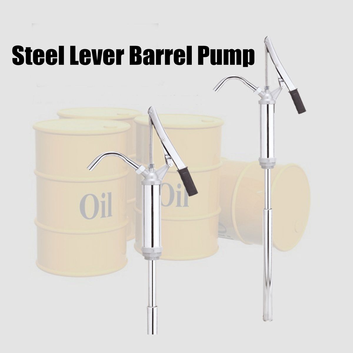 15-55-Gallon-Drum-Steel-Lever-Barrel-Pump-Lubricant-Solvent-1-12-2-Inch-Bung-1356502