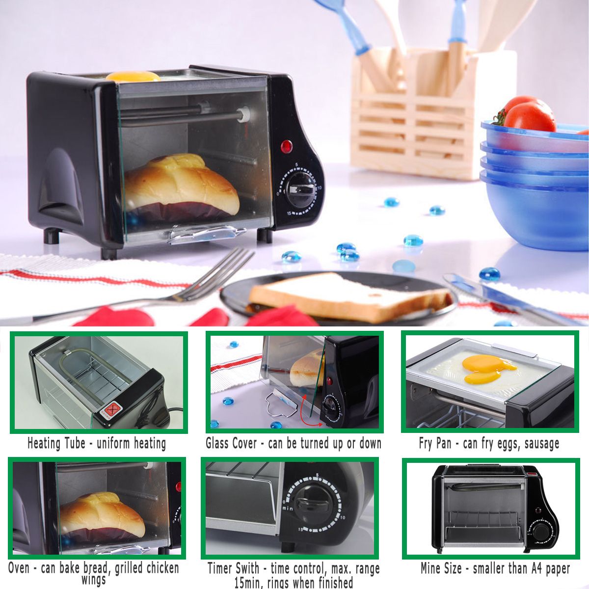 15L-Electric-Mini-Oven-Toaster-Bread-Baking-Frying-Pan-Eggs-Omelette-Kitchen-1536047