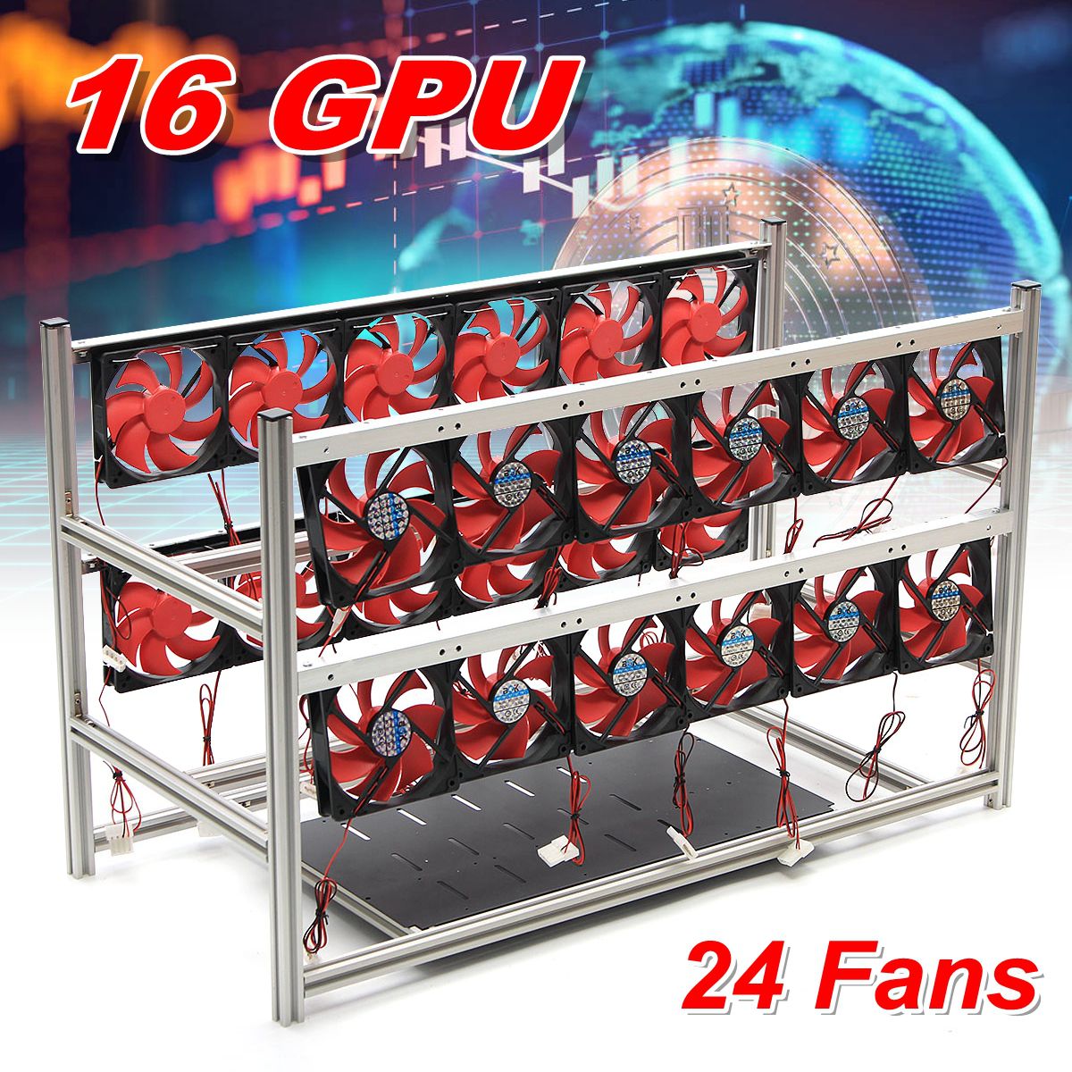 16-GPU-Steel-Coin-Miner-Mining-Frame-Steel-Case-LED-Light-With-24-Fans-For-ETH-ZECBTB-1264446