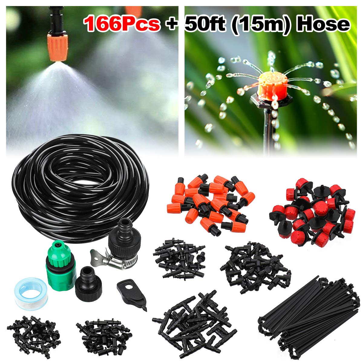 166Pcs-50ft-15m-Automatic-Drip-Irrigation-Plant-Watering-Kit-Mist-Cooling-Irrigation-System-for-Gree-1685781