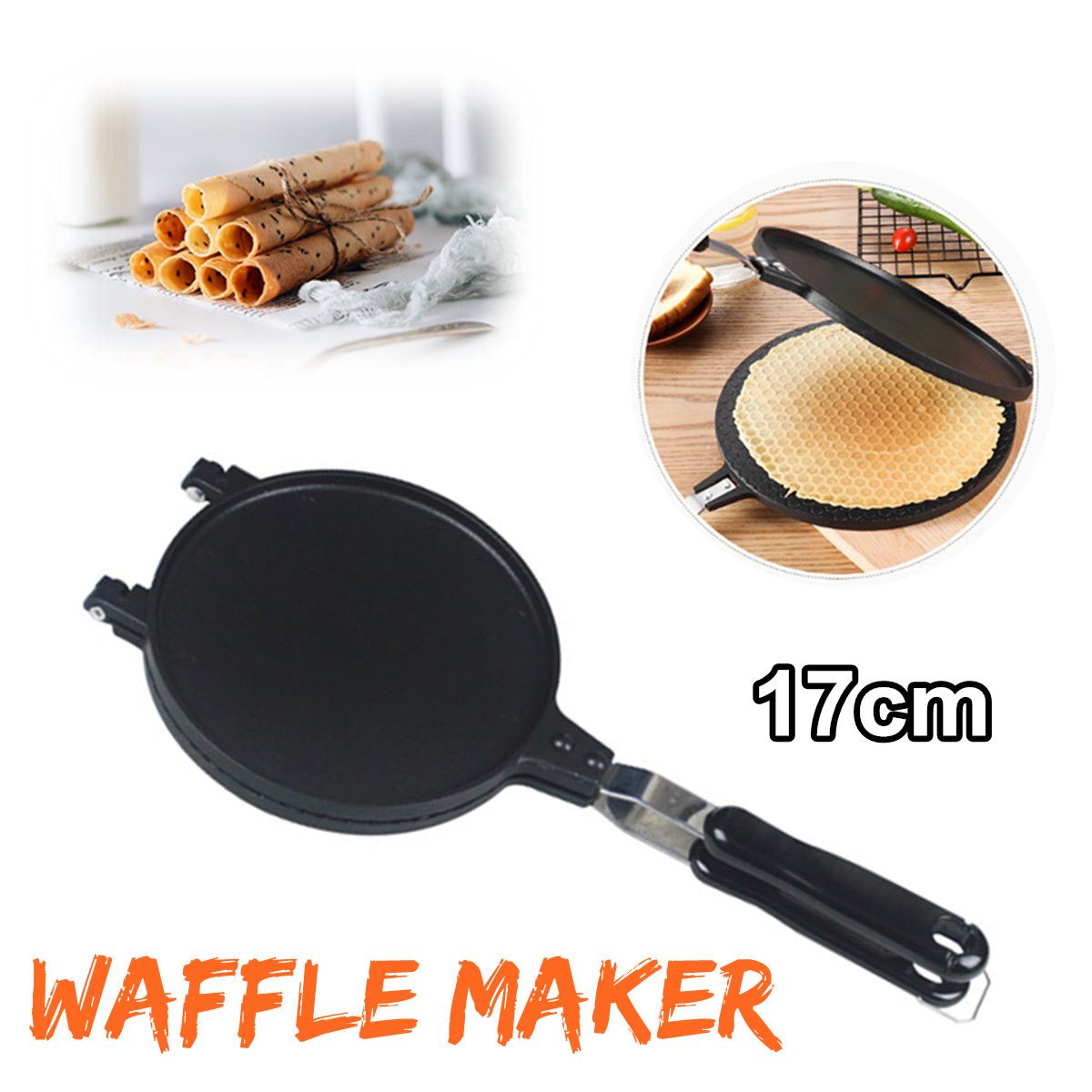 17cm-Round-Waffle-Crispy-Cone-Bakeware-Ice-Cream-Egg-Roll-Maker-Baking-Mold-1497912