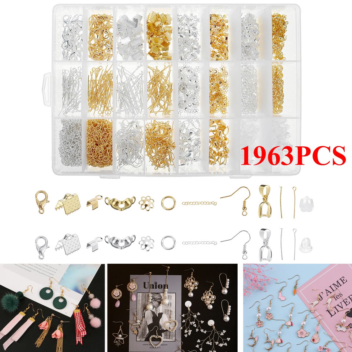 1963pcs-Gold-Silver-Mixed-Color-Repair-Metal-Tools-DIY-Craft-Supplies-Set-Jewelry-1757839