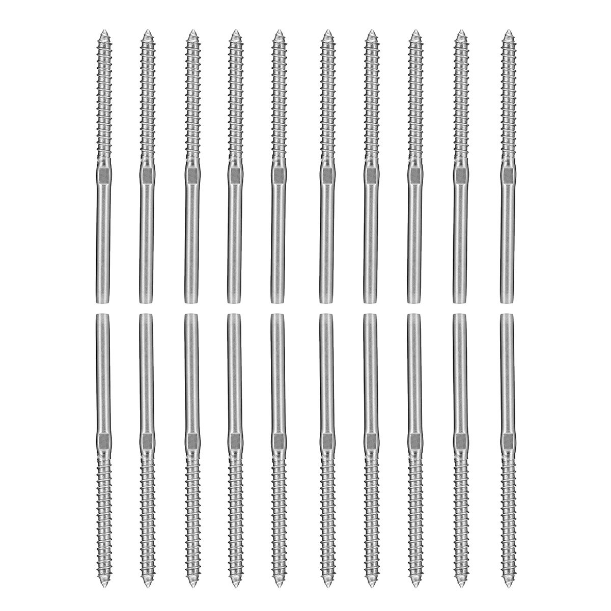 20Pcs-Left-Hand-therad-Steel-Wire-Rope-Balustrade-Kit-Lag-Screw-Terminal-Swage-32mm-for-18quot-Cable-1310035