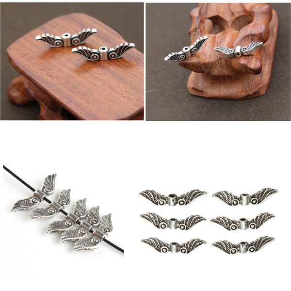 20pcs-Silver-Angel-Fairy-Wings-Charm-Spacer-Beads-Craft-Hardware-1014045