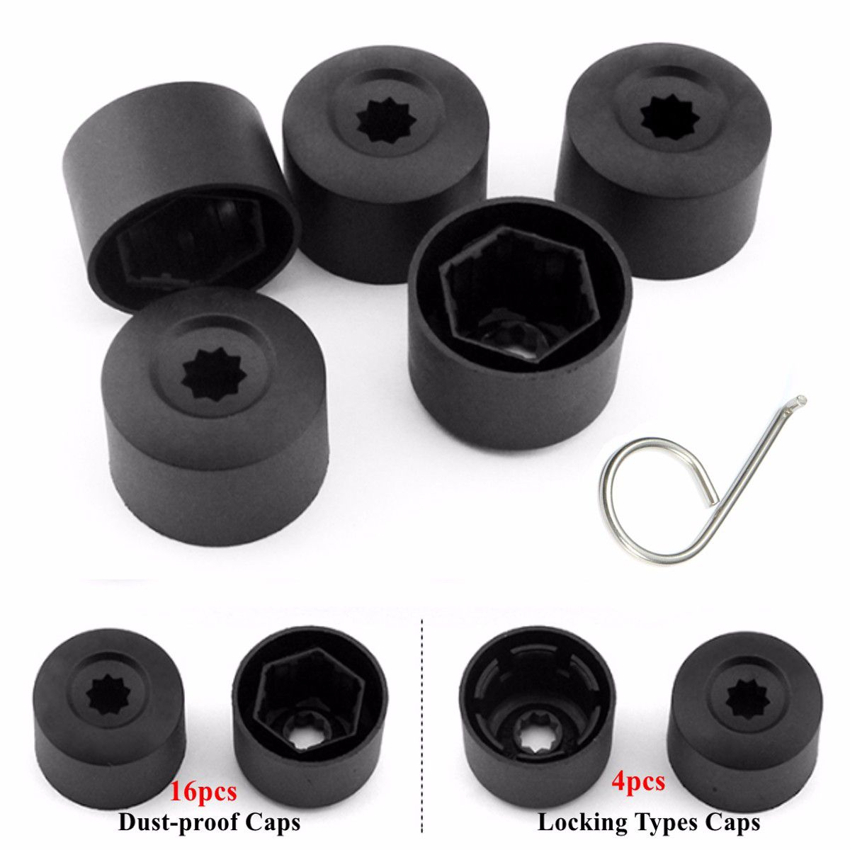 20pcs-Wheel-Bolt-Cap-Lug-Nut-Cover-Fits-Chock-For-Car-VW-Golf-Jetta-1K0-601-173-1439973