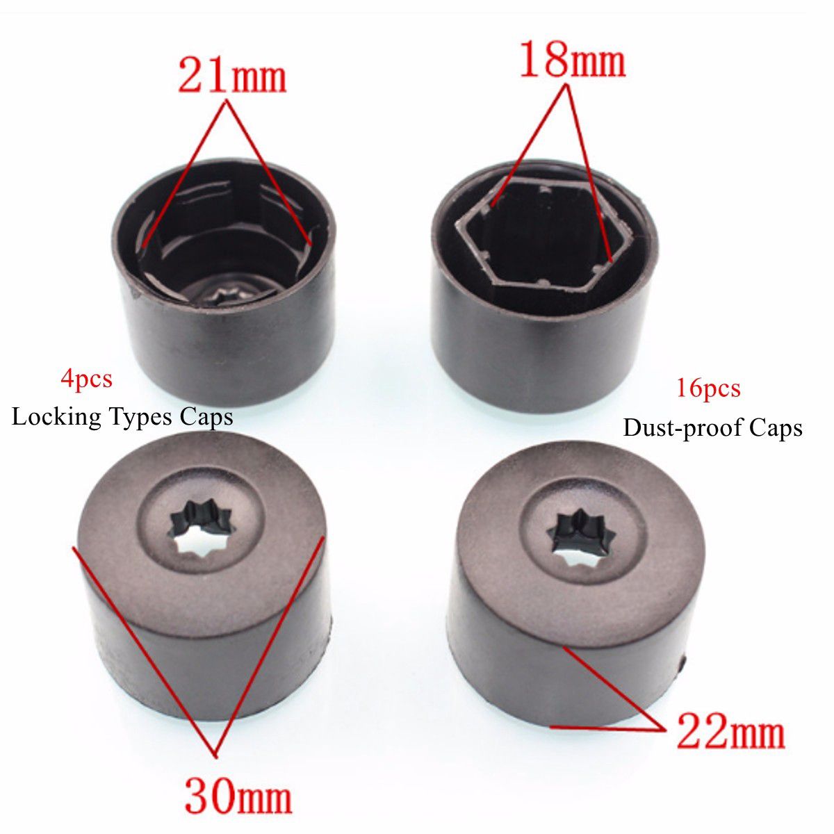 20pcs-Wheel-Bolt-Cap-Lug-Nut-Cover-Fits-Chock-For-Car-VW-Golf-Jetta-1K0-601-173-1439973