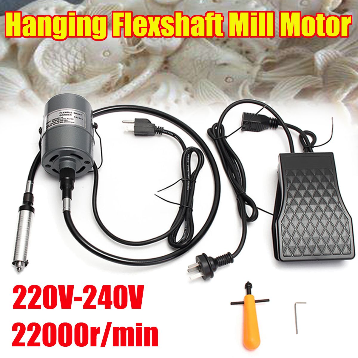 220-240V-4mm-Hanging-Flexible-Shaft-Mill-Motor-For-Jewelry-Design-amp-Repair-Tools-Kits-22000rpm-1385812
