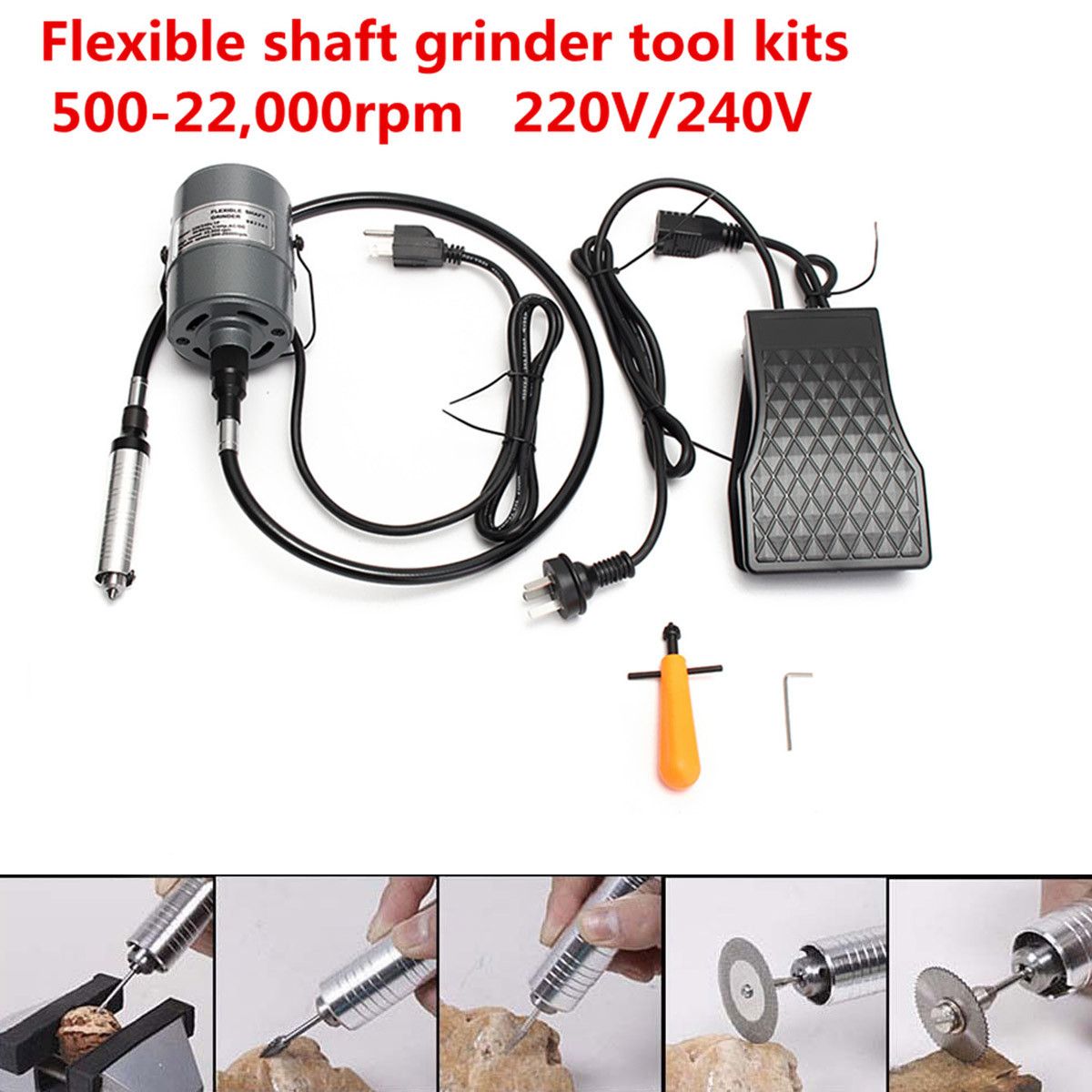 220-240V-4mm-Hanging-Flexible-Shaft-Mill-Motor-For-Jewelry-Design-amp-Repair-Tools-Kits-22000rpm-1385812