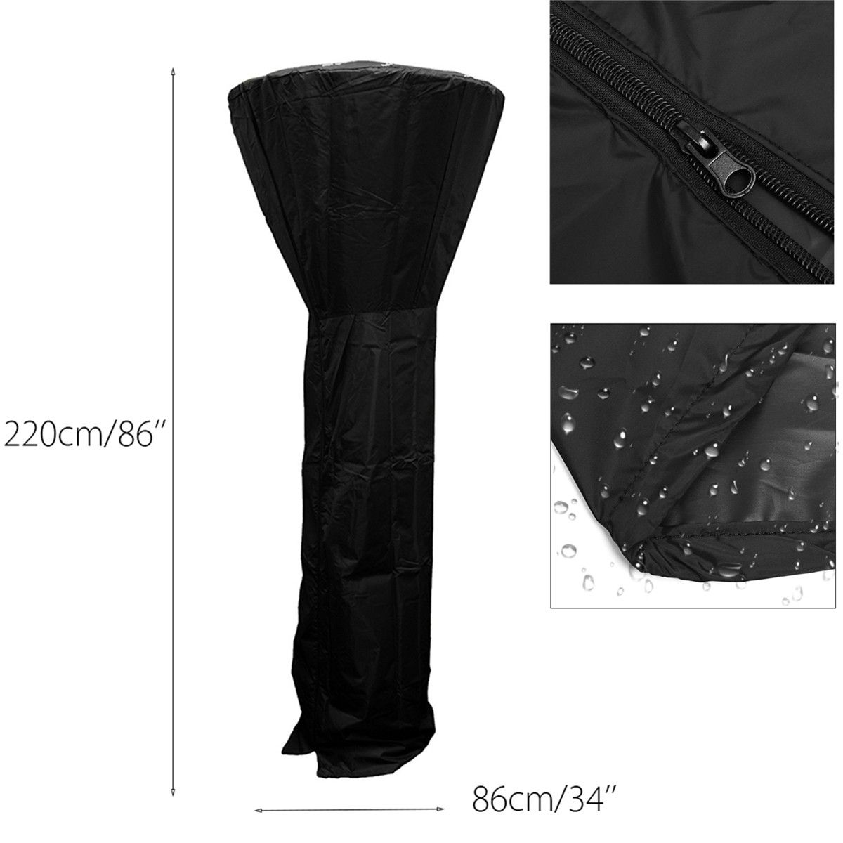 220CM-Freestanding-Patio-Heater-Cover-Protector-Garden-Outdoor-Polyester-Waterproof-1399918