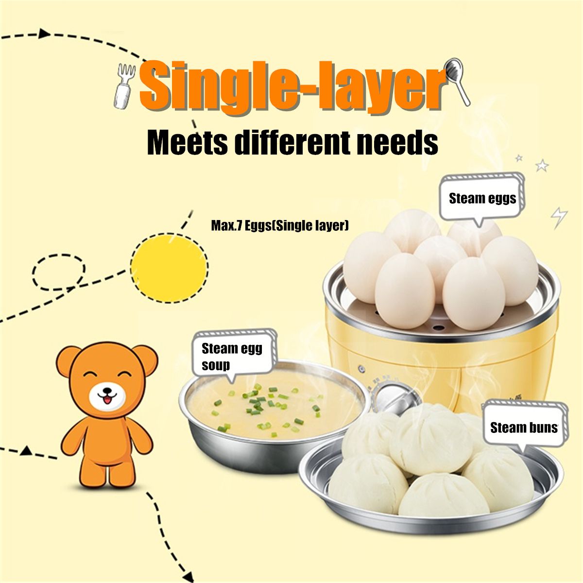 220V-360W-Yellow-Stainless-Steel-Egg-Boiler-Machine-Multi-function-with-Automatic-Power-Off-for-14Pc-1481736