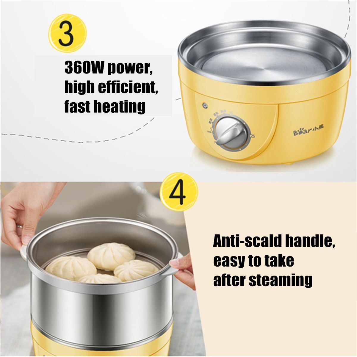 220V-360W-Yellow-Stainless-Steel-Egg-Boiler-Machine-Multi-function-with-Automatic-Power-Off-for-14Pc-1481736