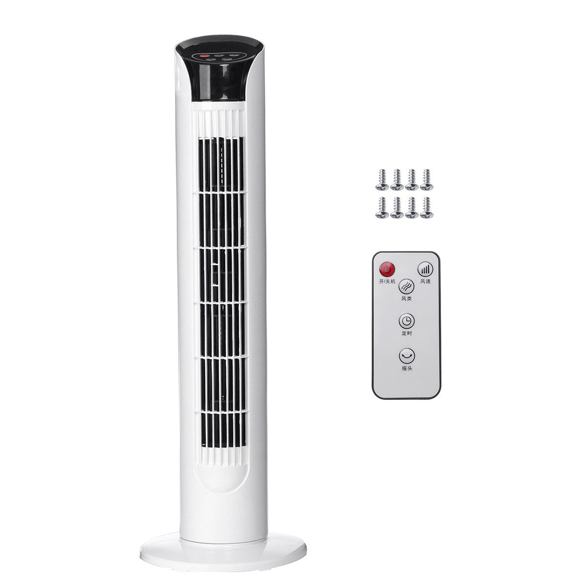 220V-40W-Tower-Type-Three-speed-Bladeless-Electric-Cooling-Fan-08M-Remote-Control-For-Home-Room-1481016