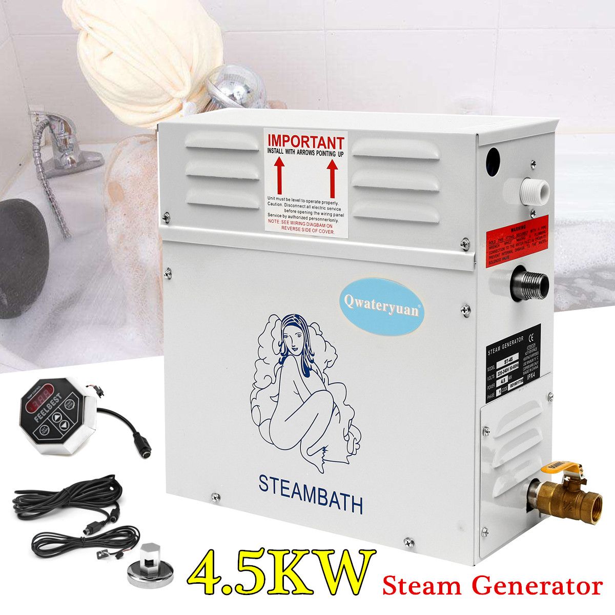 220V-45KW-Steam-Generator-Sauna-Bath-Home-Spa-Shower-Steamer-ST-135M-Controller-1310566