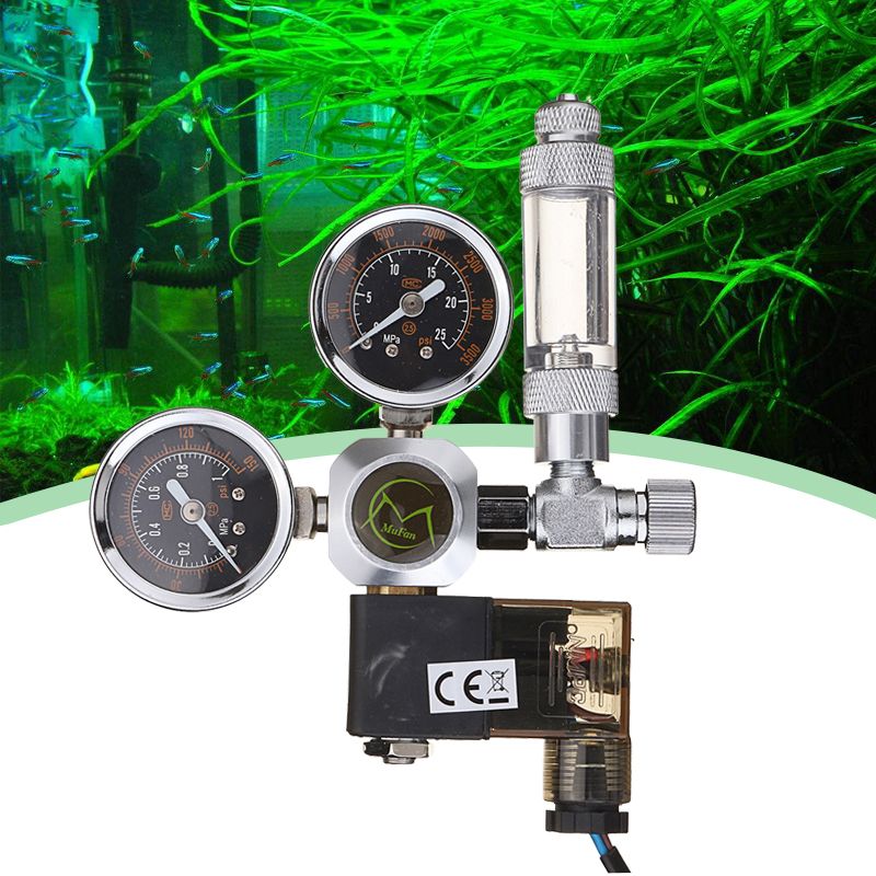 220V-Aquarium-CO2-Regulators-Check-Valve-Bubble-Counter-Magnetic-Solenoid-W218-1347099