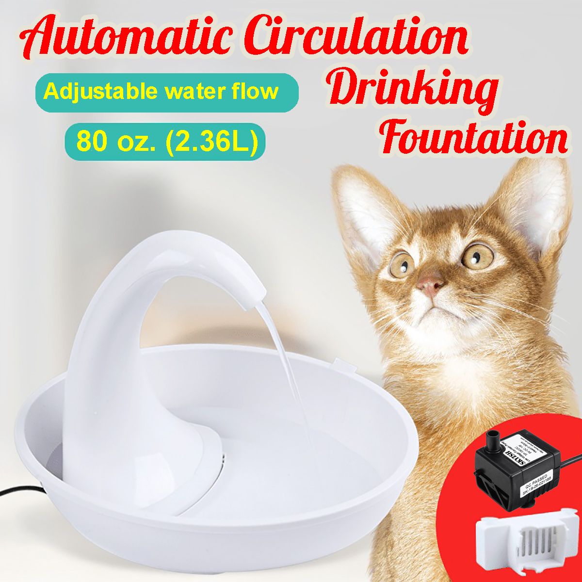 236L-Pet-Cat-Dog-Bowl-Drinking-Water-Fountain-Automatic-Electric-Dispenser-Fliter-1559193