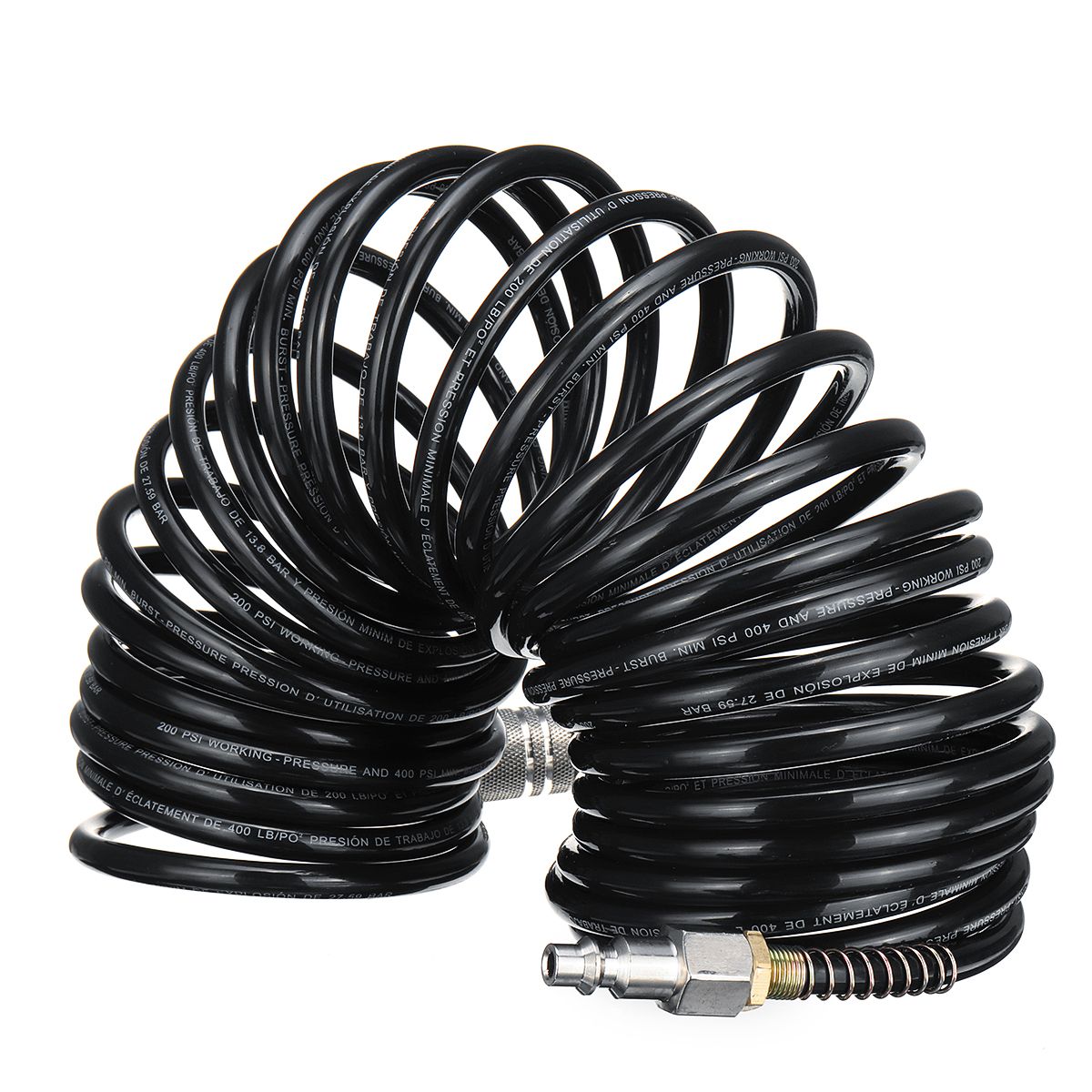 25FT-Air-Hose-Fittings-Recoil-Pneumatic-Airline-Compressor-200PSI-Quick-Coupler-1323414