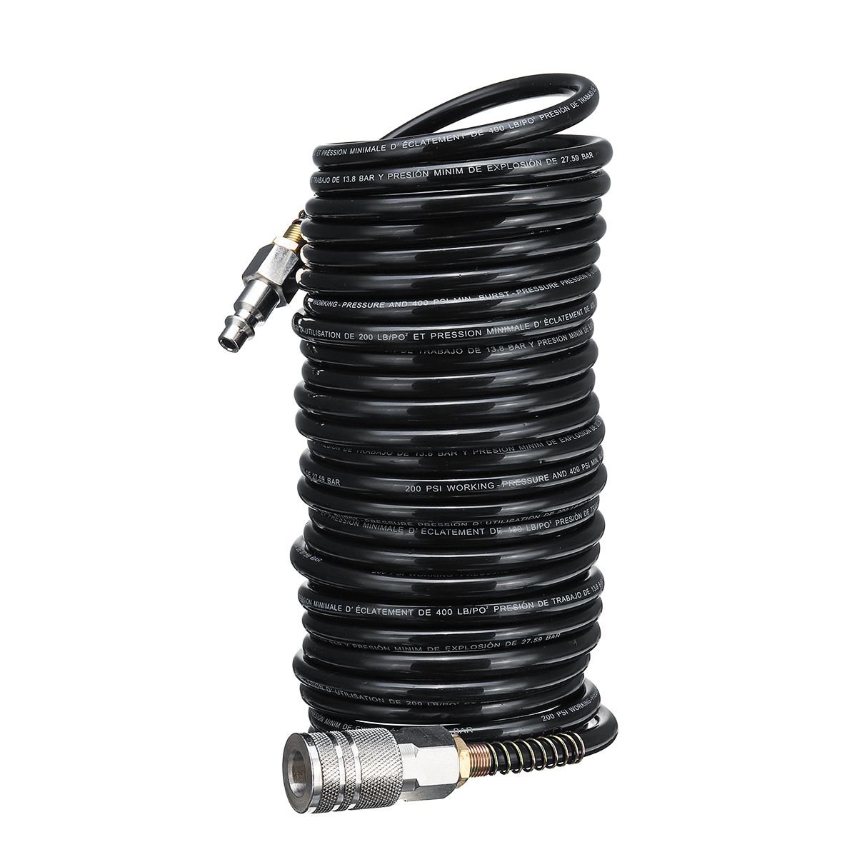 25FT-Air-Hose-Fittings-Recoil-Pneumatic-Airline-Compressor-200PSI-Quick-Coupler-1323414