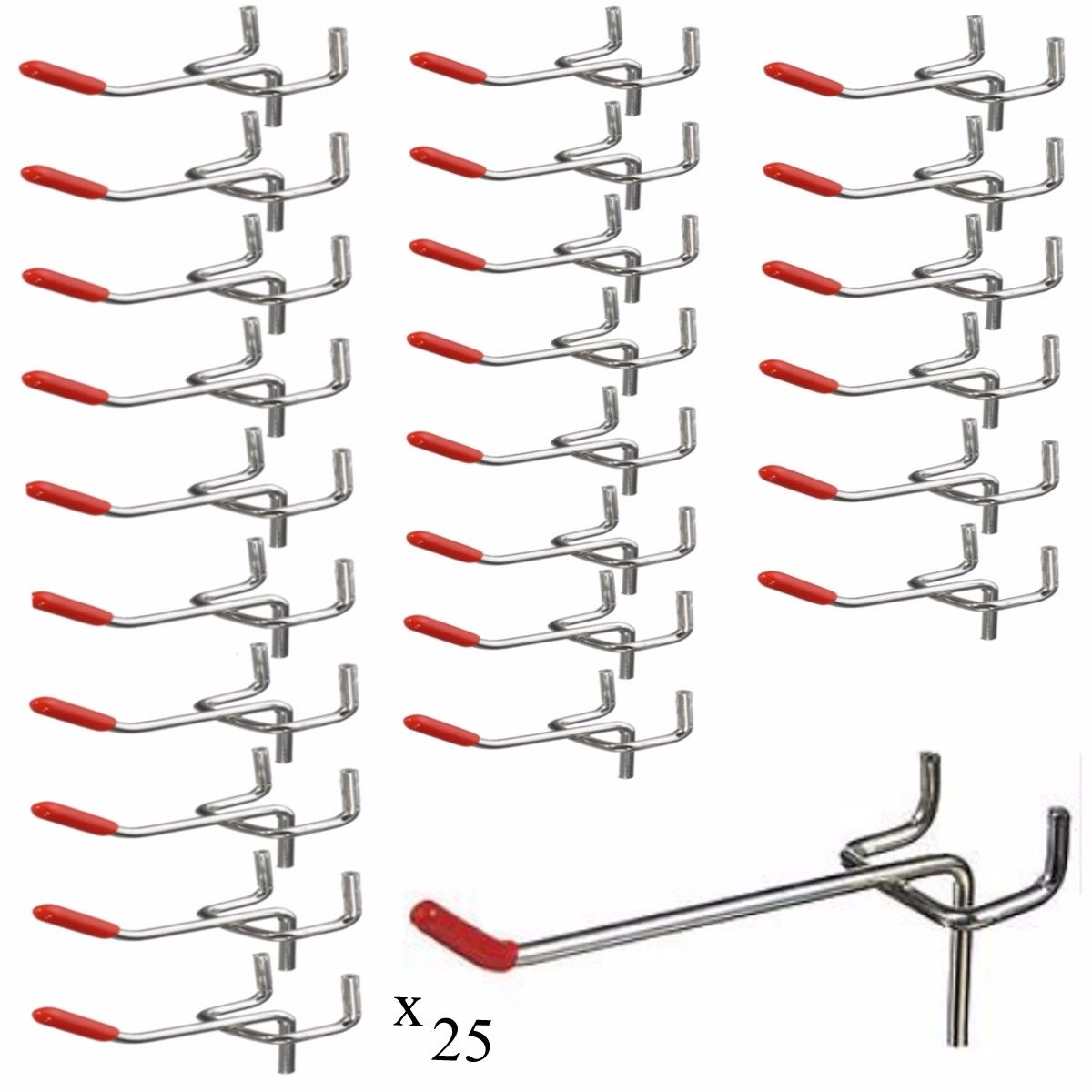 25Pcs-100mm-Length-Peg-Board-Pegboard-Hooks-Garage-Workshop-Hanging-Tool-Storage-Display-Home-Hook-1291529