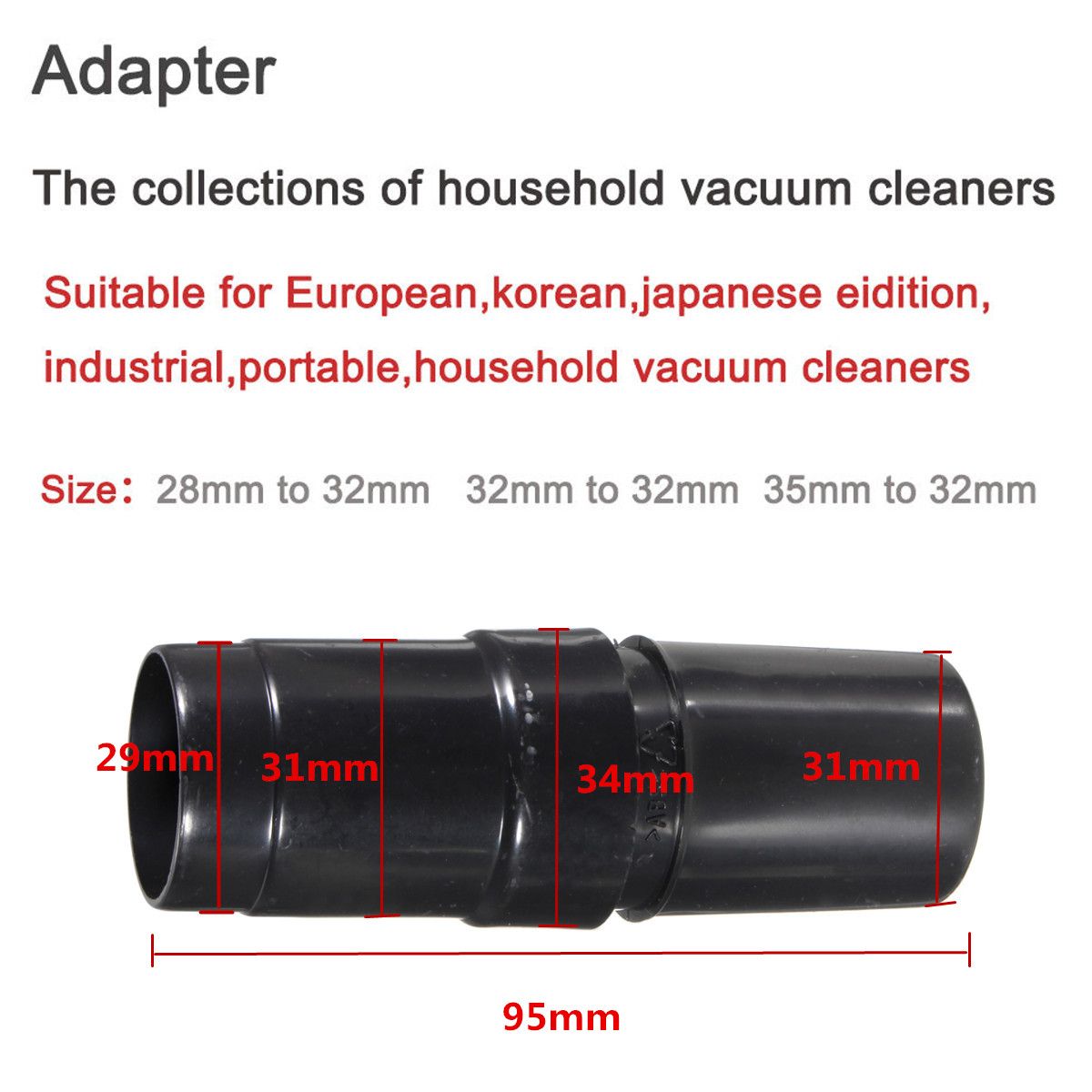 28mm-to-32mm32mm-to-35mm-ABS-Vacuum-Cleaner-Hose-Adapter-Converter-Hoover-1492069