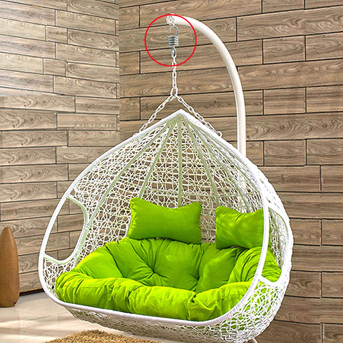 2PCS-Heavy-Duty-Suspension-Hook-Spring-For-2-3-Seat-Hanging-Chair-Garden-Swing-1338489