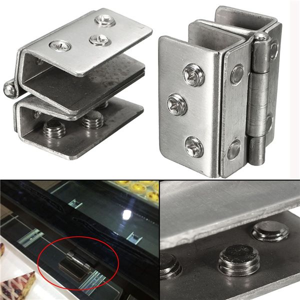 2Pcs-Glass-to-Glass-Door-Double-Clamp-Shower-Hinges-Grip-Hardware-Tool-1076021