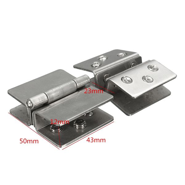 2Pcs-Glass-to-Glass-Door-Double-Clamp-Shower-Hinges-Grip-Hardware-Tool-1076021