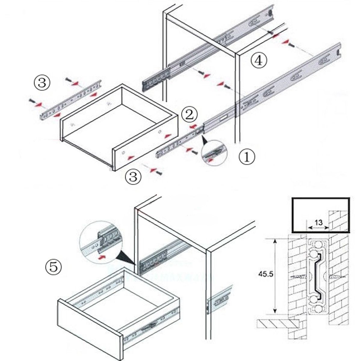 2pcs-Telescopic-Metal-Ball-Bearing-Metal-Slides-Runner-for-Roller-Drawer-1043296