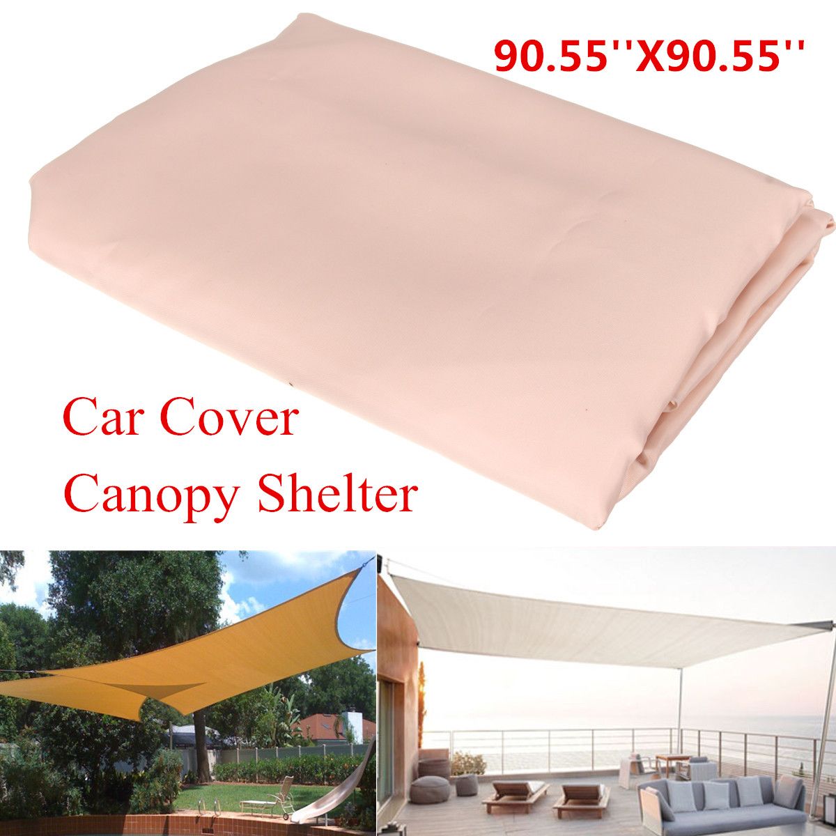 2x3m-Patio-Outdoor-Shade-Sail-Garden-Cover-Mesh-Net-Polyester-Car-Window-Awning-Carport-Canopy-1206623