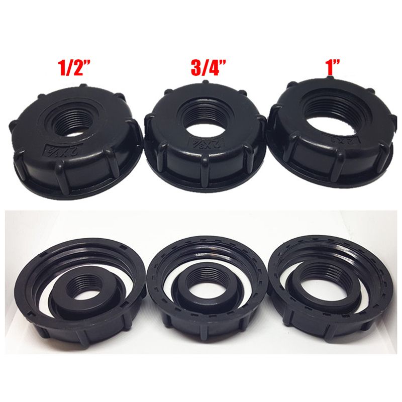 3-Sizes-IBC-Tank-S60X6-Coarse-Threaded-Cap-12quot-34quot-1quot-AdapterConnector-1521887