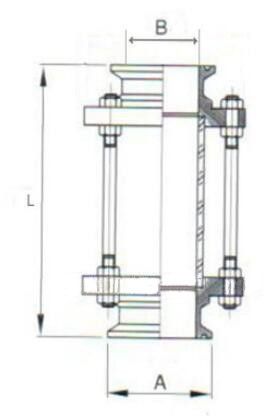 304-Stainless-Steel-Glass-Multiple-Tri-Clamp-Type-Flow-Sight-Sanitary-Fitting-1093012