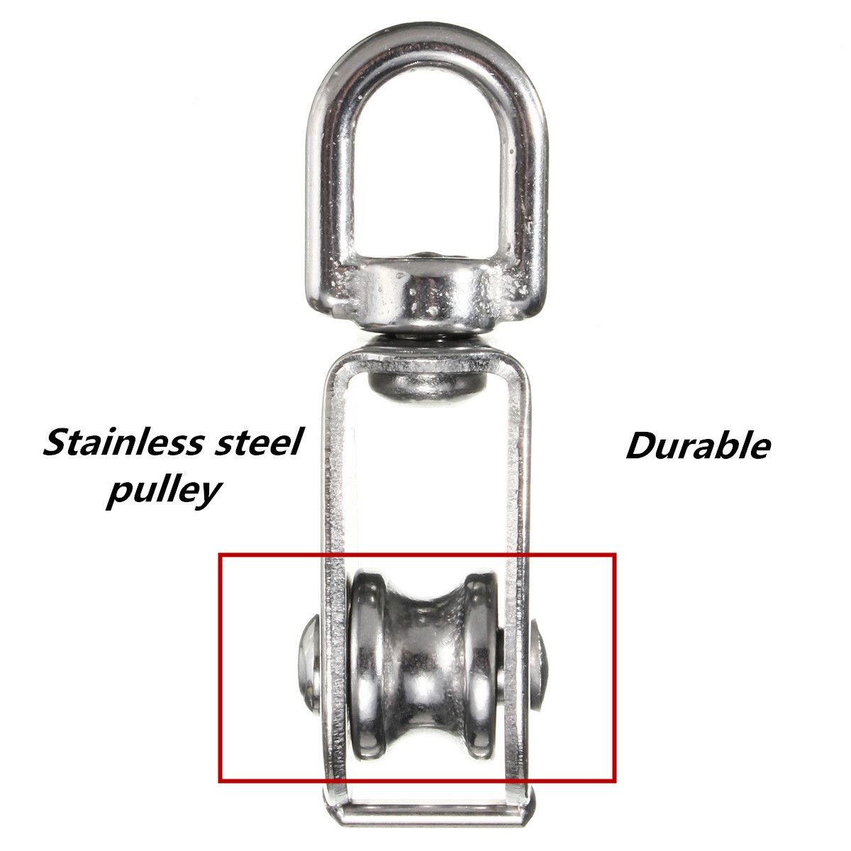 304-Stainless-Steel-Heavy-Duty-Pulley-Single-Wheel-Swivel-Lifting-Rope-Block-1038140