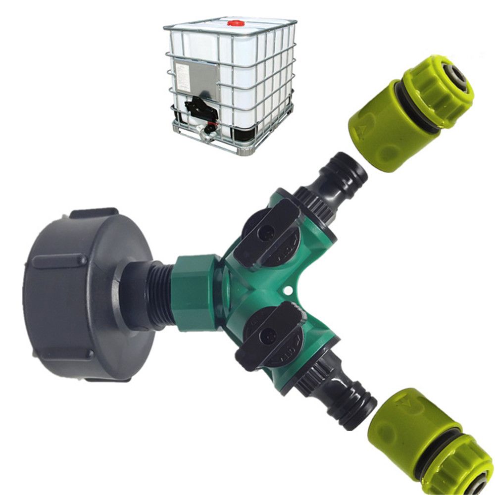 34--IBC-Tank-Barrel-Joints-Tap-Adapter-2-Way-Y-Shape-Garden-Hose-Nozzle-Connector-Plastic-Water-Hose-1576693