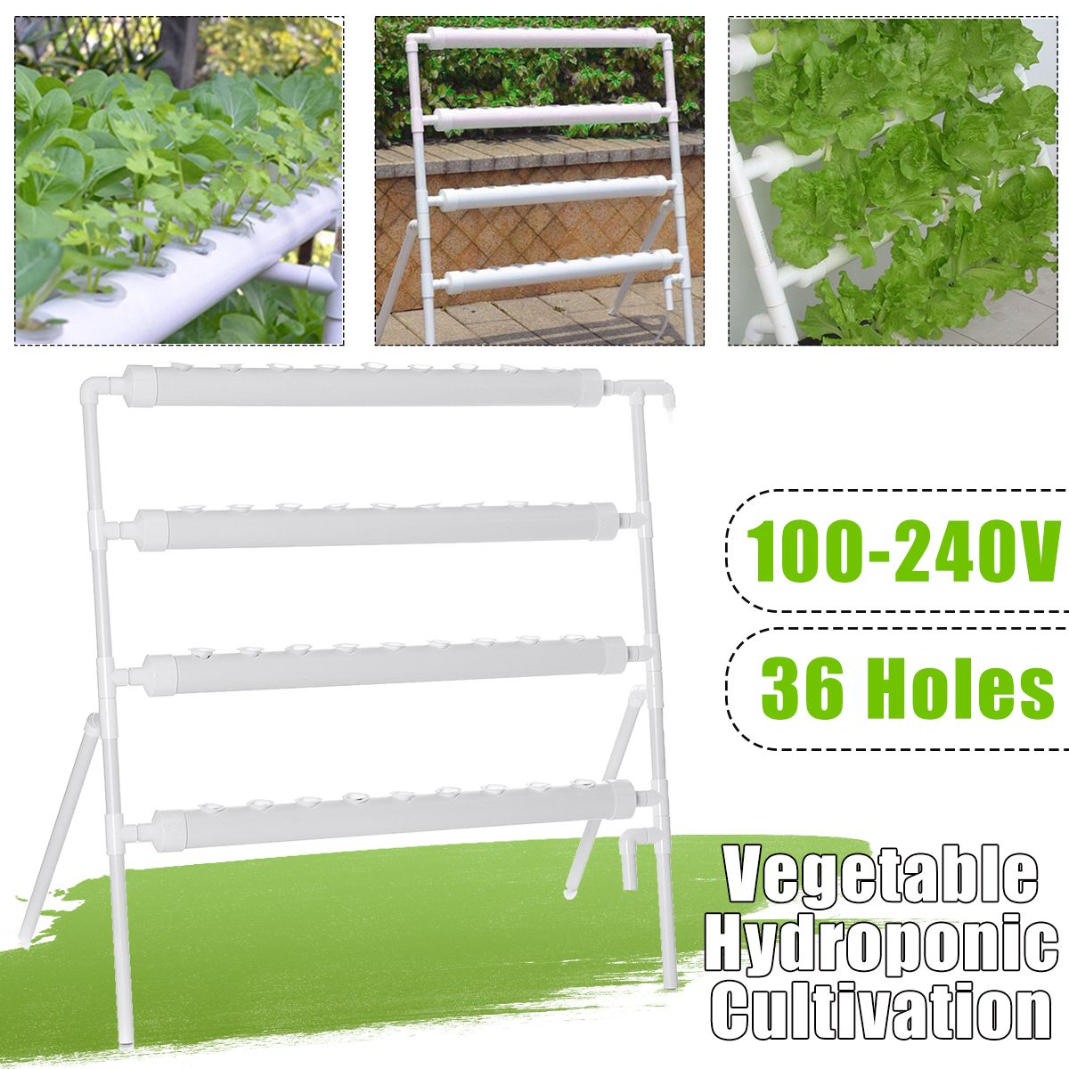 36-Site-Holes-Plant-Hydroponic-System-Water-Culture-Grow-Kit-Garden-Vegetables-Planting-Frame-1717515