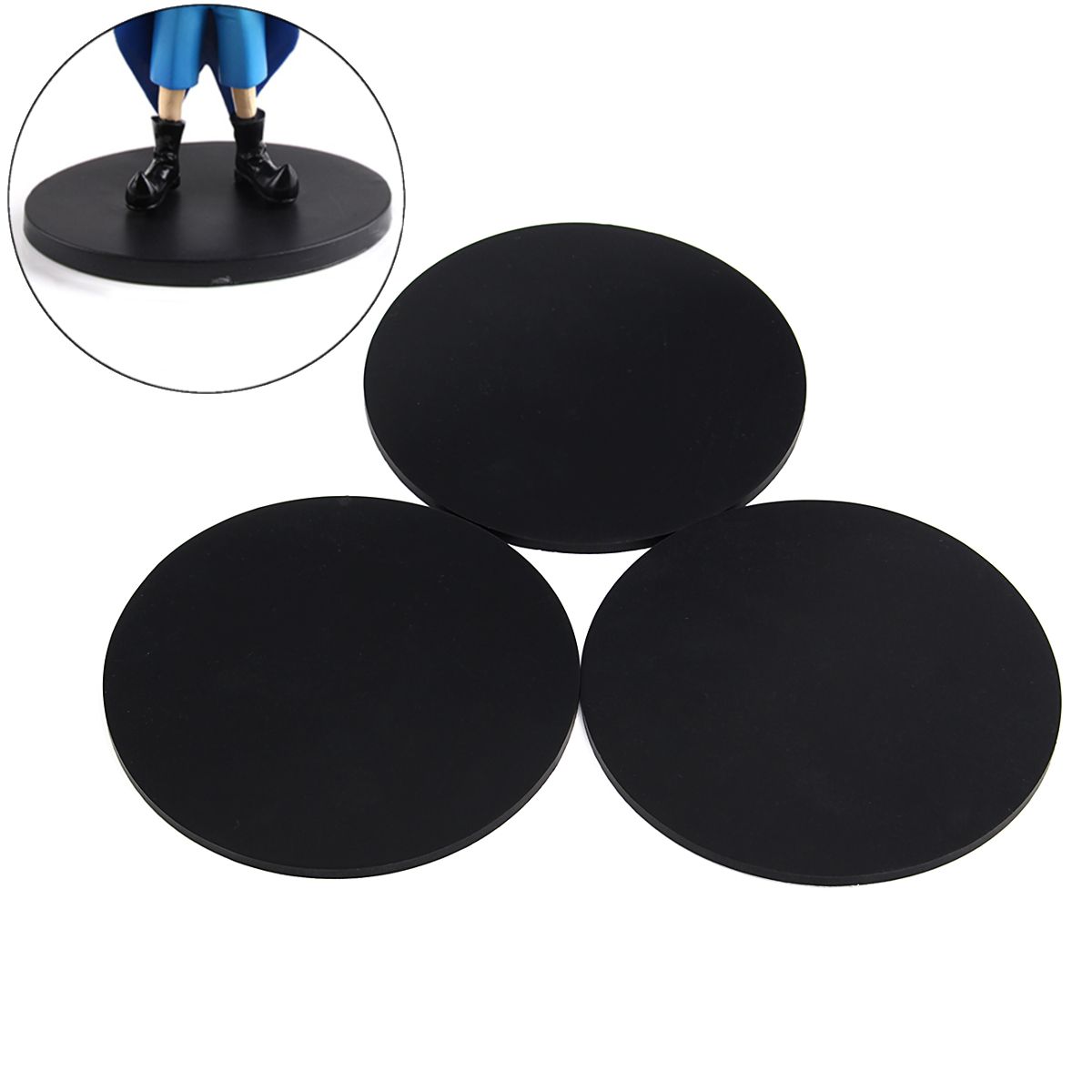 3Pcs-120mm-Round-Black-Silicone-Oval-Model-Bases-Support-for-Wargames-Table-Games-1268421