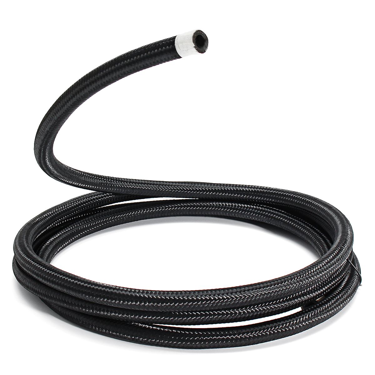 3m-Long-AN6-6AN-Nylon-Braided-Hose-Black-Stainless-Steel-Oil-Fuel-Line-Hose-1178337