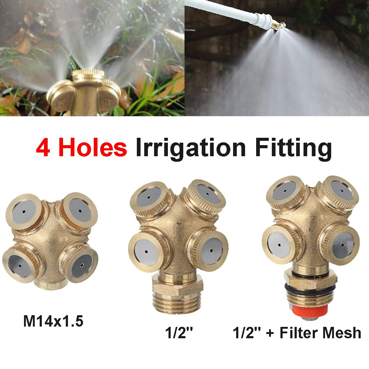 4-Hole-Brass-Spray-Misting-Nozzle-Garden-Sprinkler-Irrigation-Fitting-Adjustable-1685437