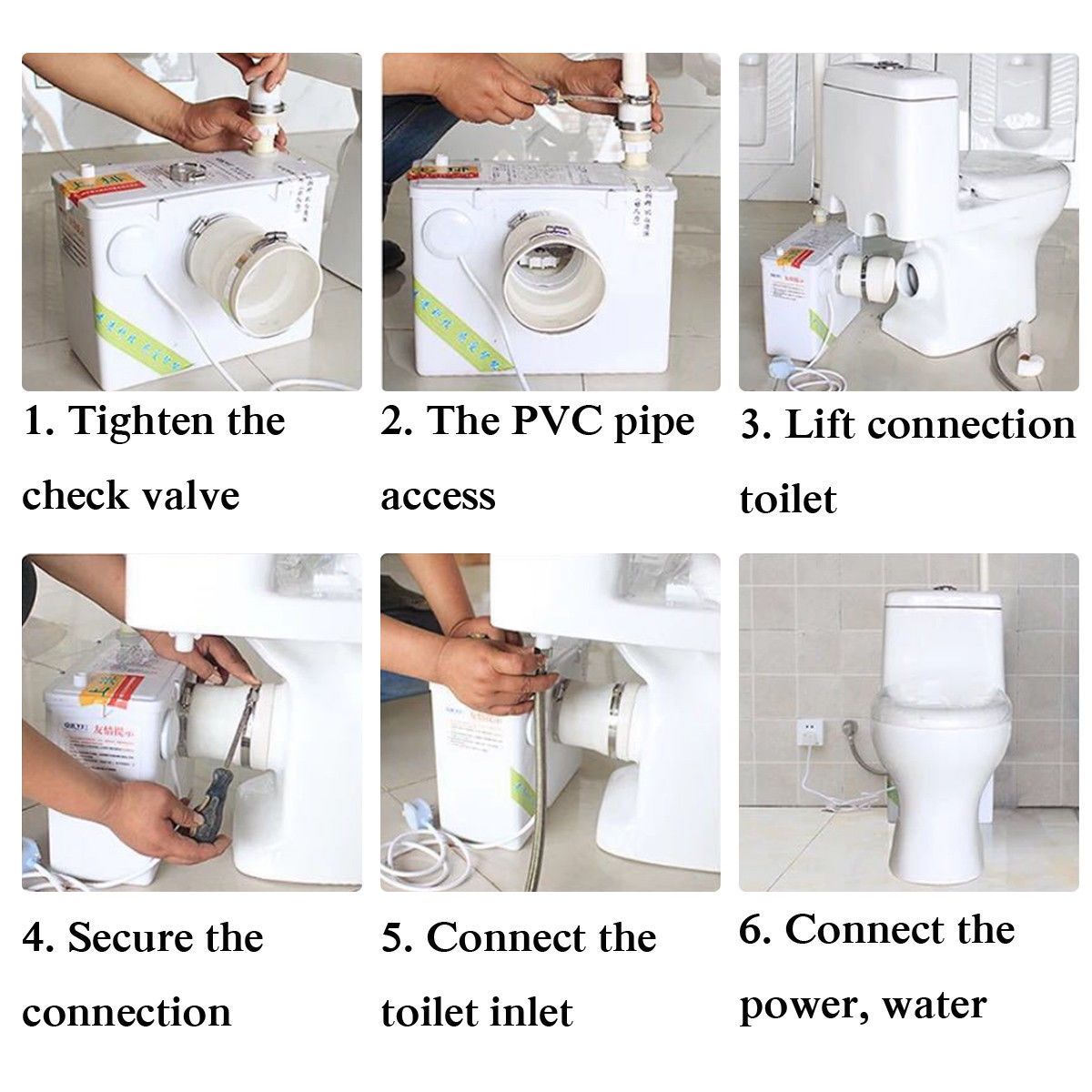 400W-220V-2-Outlet-Sanitary-Macerator-Pump-Auto-Disposal-Crush-Waste-Water-Toilet-Sink-1402024