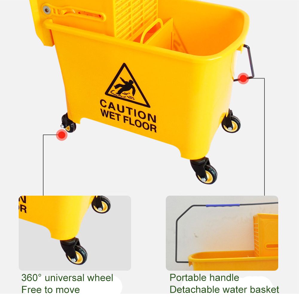 5-Gallon-Mini-Mop-Bucket-Trolley-Wringer-Combo-Commercial-Rolling-Cleaning-Cart-1661313